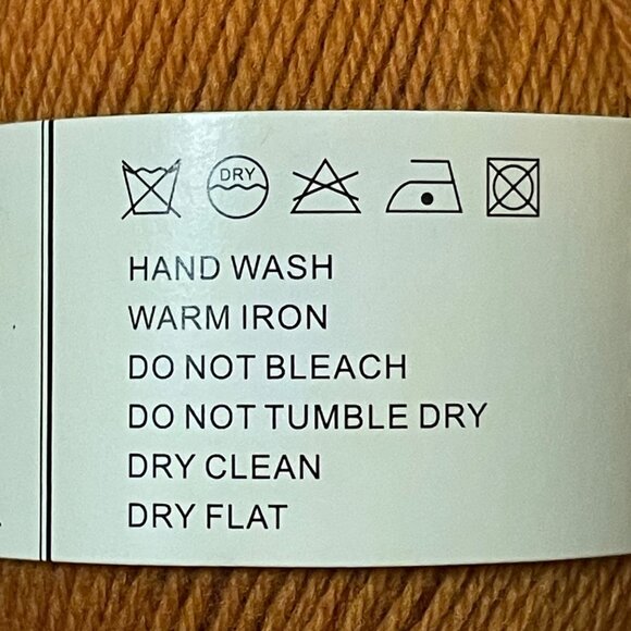 TEHETE 100% Merino Wool Fine Yarn 50g in Ginger Yellow - Picture 3 of 4